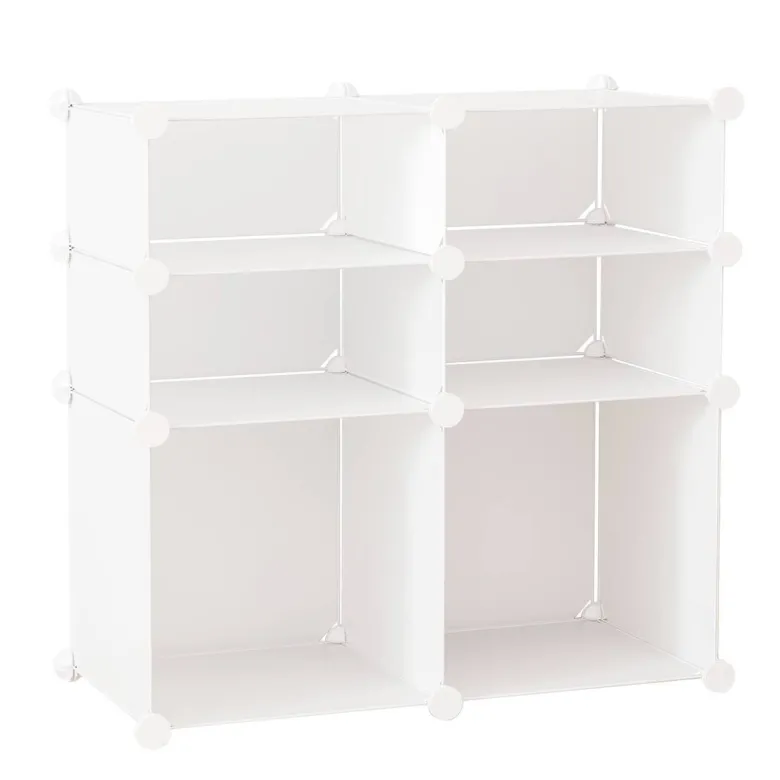 HOMCOM Schuhregal weiß Metall B/H/L: ca. 37x75x73 cm