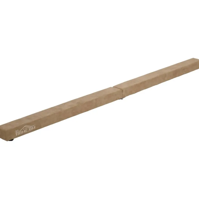 HOMCOM Schwebebalken braun Polyester B/H/L: ca. 10x6,5x210 cm