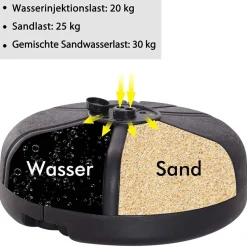 HOMCOM Standboxsack schwarz Kunststoff H/D: ca. 176x70 cm