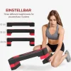 HOMCOM Steppbrett schwarz Kunststoff B/H/L: ca. 31x20x80 cm