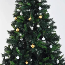 HOMCOM Tannenbaum grün Metall H/D: ca. 180x112 cm