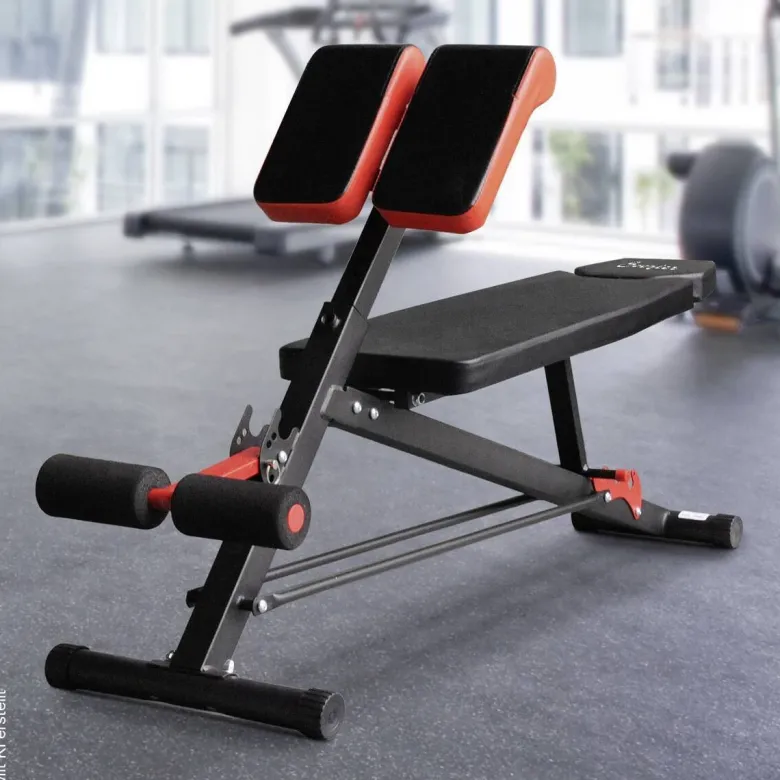 HOMCOM Trainingsbank schwarz Edelstahl B/H/T: ca. 64x85x146 cm