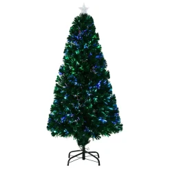 HOMCOM Weihnachtsbaum grün Metall H/D: ca. 150x60 cm