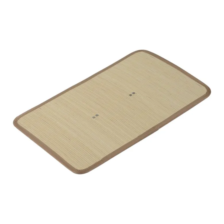 HOMCOM Wäschekorb mit 2 Tragegriffen natur Bambus Stoff Kunststoff B/H/L: ca. 32x63x52 cm