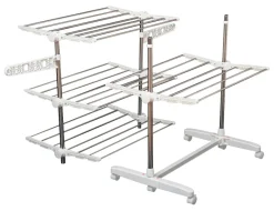 HOMCOM Wäscheständer silber