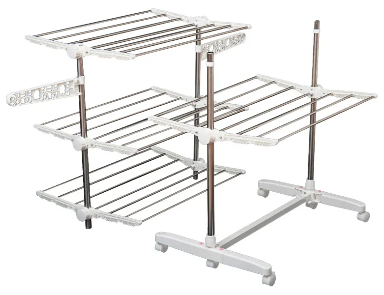 HOMCOM Wäscheständer silber