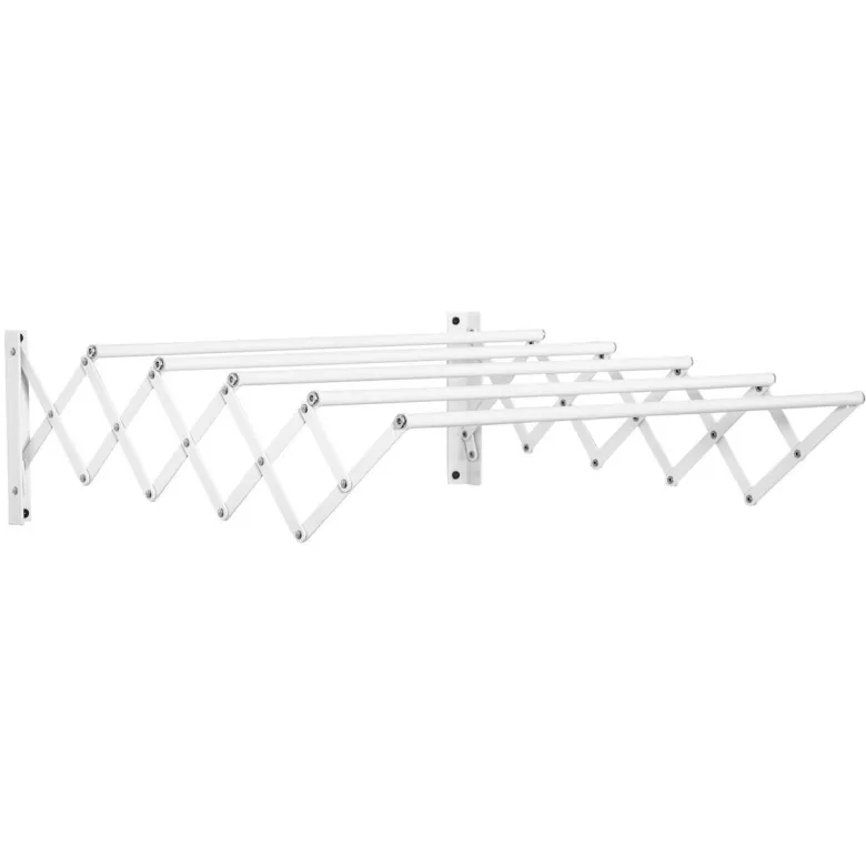 HOMCOM Wäscheständer weiß Eisen B/H/L: ca. 60x63,5x20 cm