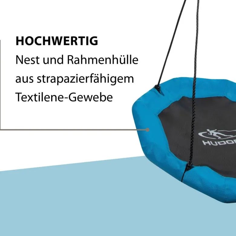 Hudora Nestschaukel Octagon 90 schwarz B/H/L: ca. 90x10x90 cm