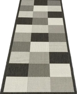 In-/Outdoor-Teppich Ambiente schwarz B/L: ca. 80x240 cm