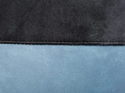Inter Link Hocker Osame schwarz blau MDF Samtoptik B/H/T: ca. 38x43x33 cm