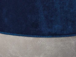 Inter Link Hocker Osane blau MDF Samtoptik B/H/T: ca. 38x43x33 cm