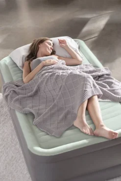 Intex Luftbett hellgrau B/H/L: ca. 99x46x191 cm