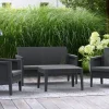 Jardin Gartensitzgruppe Atlas Graphit Kunststoff