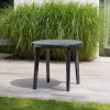 Jardin Gartentisch Lisa Graphit Kunststoff H/D: ca. 72x90 cm