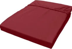 Jersey Spannbetttuch bordeaux Baumwolle B/H/L: ca. 100x28x200 cm