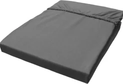 Jersey Spannbetttuch Graphit Baumwolle B/H/L: ca. 100x28x200 cm