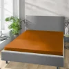 Jersey Spannbetttuch rost Baumwolle B/H/L: ca. 180x28x200 cm
