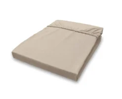 Jersey Spannbetttuch taupe Baumwolle B/H/L: ca. 180x28x200 cm