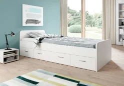 Jugendbett weiß Liegefläche B/L: ca. 90x200 cm
