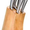 JUSTINUS Messerblock silber Edelstahl 6 tlg.