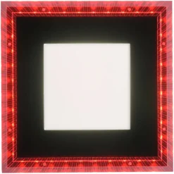 Just Light LED-Deckenleuchte 14510-18 schwarz Kunststoff B/H/L: ca. 20x5x20 cm