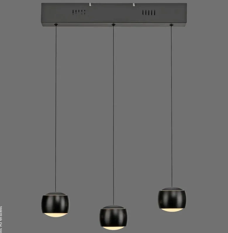 Just Light Pendelleuchte Ballini schwarz