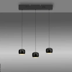 Just Light Pendelleuchte Ballini schwarz