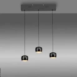 Just Light Pendelleuchte Ballini schwarz