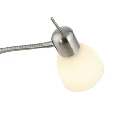 Just Light Stehleuchte Karo Stahl Aluminium Kunststoff Glas B/H/L: ca. 60x160x60 cm E14 1 Brennstellen