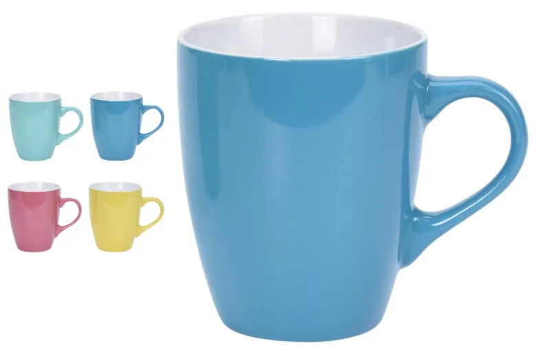 Kaffeebecher multicolor Steinzeug 4 tlg.