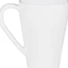 Kaffeebecher weiß Opal-Hartglas H/D: ca. 11x8,7 cm