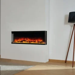 KAMINIO Elektrischer-Kamin LEA schwarz Metall B/H/T: ca. 107,1x43x20 cm ca. 1800 W