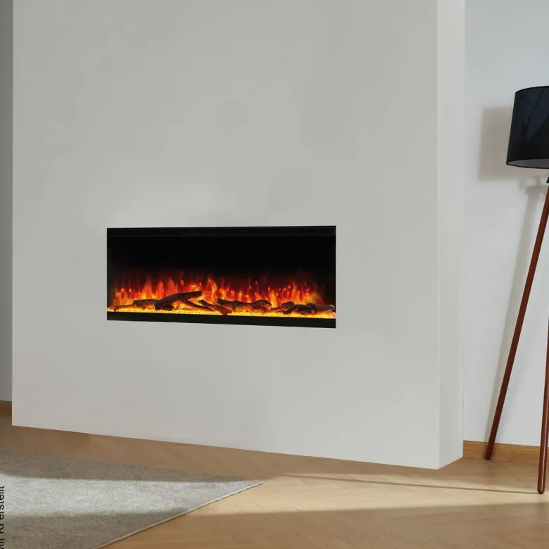 KAMINIO Elektrischer-Kamin LEA schwarz Metall B/H/T: ca. 107,1x43x20 cm ca. 1800 W