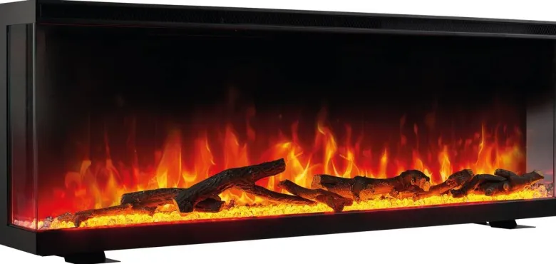 KAMINIO Elektrischer-Kamin LEA schwarz Metall B/H/T: ca. 107,1x43x20 cm ca. 1800 W
