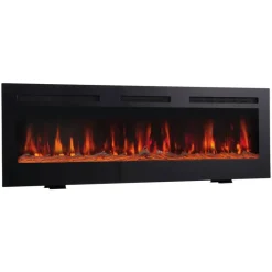 KAMINIO Elektrischer-Kamin MARLON schwarz Metall B/H/T: ca. 152,4x46,6x11,9 cm ca. 1800 W