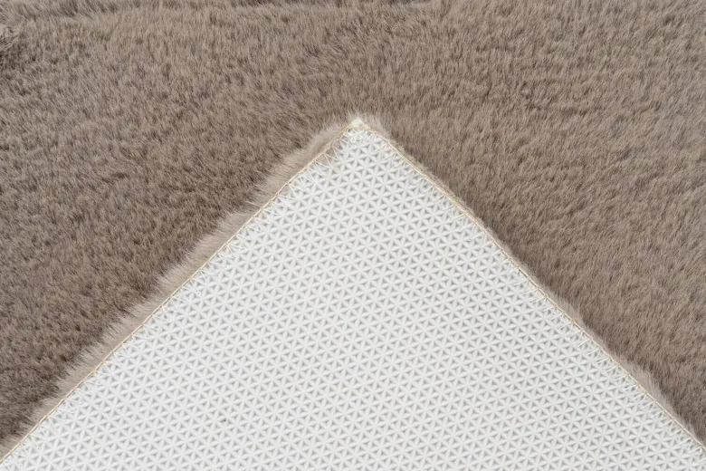 Kayoom Kurzflorteppich Badematte Rabbit Light 225 sand B/H/L: ca. 50x2,4x90 cm