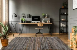 Kayoom Kurzflorteppich Sonipat 110 braun B/L: ca. 70x200 cm