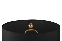 Kayoom Stehlampe gold schwarz Marmor Baumwolle Eisen B/H/L: ca. 30,5x127x30,5 cm E27 1 Brennstellen