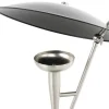 Kayoom Tischleuchte Flyer 125 silber schwarz Eisen B/H/T: ca. 36x50x36 cm E27 1 Brennstellen