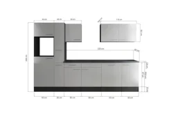Küchenblock Oliver B/H/T: ca. 310x205x60 cm