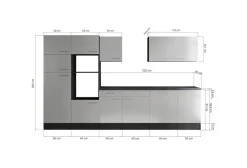 Küchenblock Oliver B/H/T: ca. 340x205x60 cm