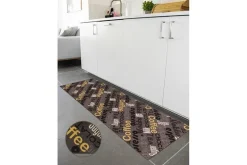 Küchenläufer Cappuccino braun B/L: ca. 67x180 cm