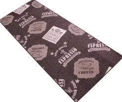 Küchenläufer Coffe Patterns braun B/L: ca. 67x180 cm