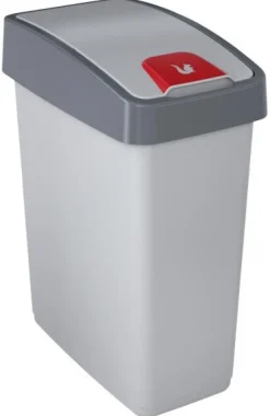 keeeper Abfalleimer silber B/H/L: ca. 30x61,5x40 cm