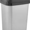 keeeper Abfalleimer silber B/H/L: ca. 34x54x26 cm