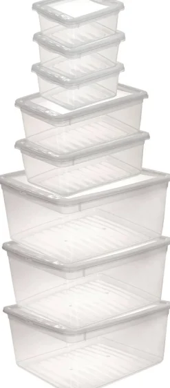 keeeper Box-Basixxset transparent B/H/L: ca. 33,5x25x39 cm