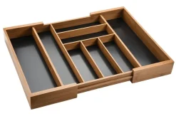 Kesper Besteckkasten braun Bambus B/H/L: ca. 43x6x34 cm