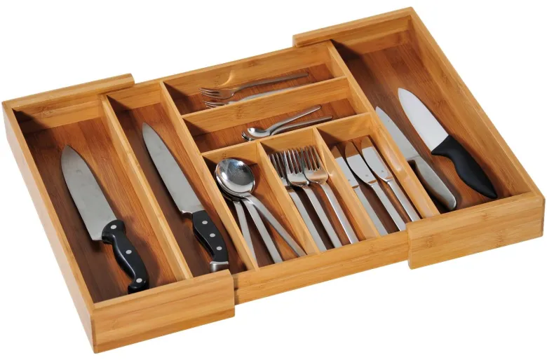 Kesper Besteckkasten natur Bambus B/H/L: ca. 43x6x35 cm