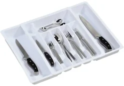 Kesper Besteckkasten weiß Kunststoff H/T: ca. 3,5x38 cm