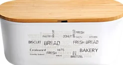 Kesper Brotbox weiß Bambus B/H/L: ca. 20x4,5x34 cm